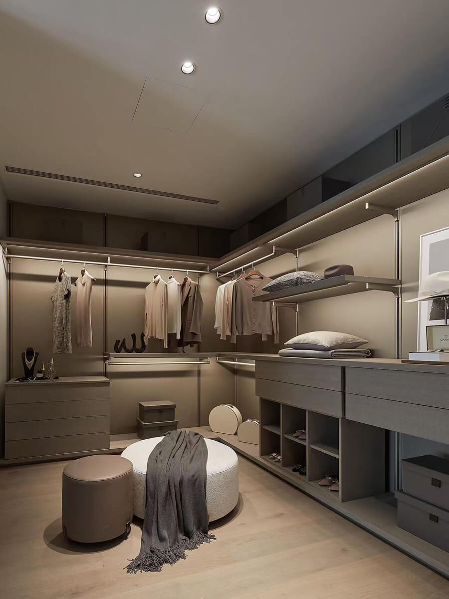 Italian Walk-In Closet Cabine Armadio Rovere Z3