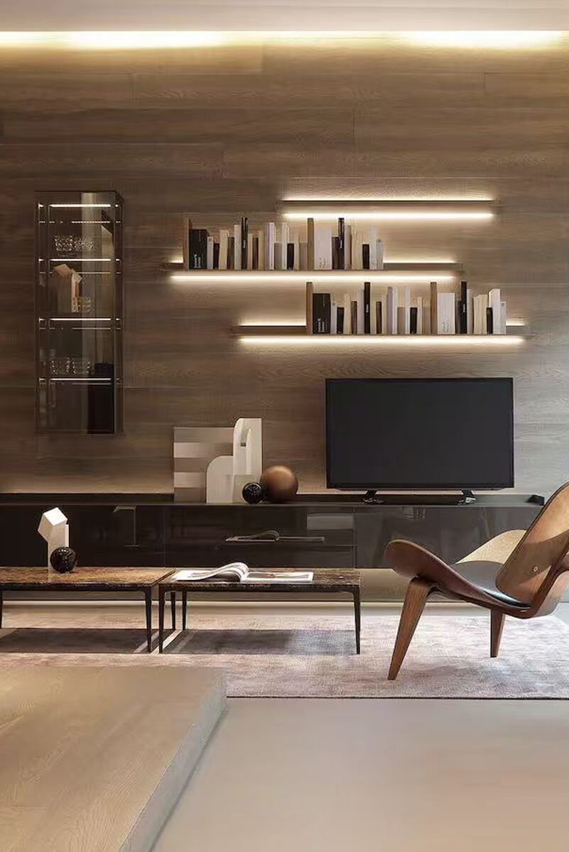 Italian Modular Furniture Tavolino Minimalista PM 1 and Stand Industriale PM 2 04